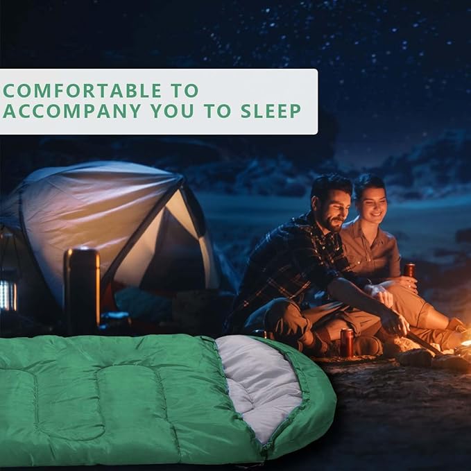 OBTANIM Camping Sleeping Bags Portable Waterproof Sleeping Bag for Adults Kids 4 Seasons Winter, Fall, Spring, Summer Backpacking Hiking Camping Mountaineering Indoor Outdoor Use