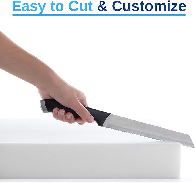 FoamRush 6-Inch Truck (36" x 76") Gel Memory Foam Mattress Replacement, Medium Firm, Comfort Pressure Relief, Made in USA, Camper Trailer RV Travel, Cover Not Included
