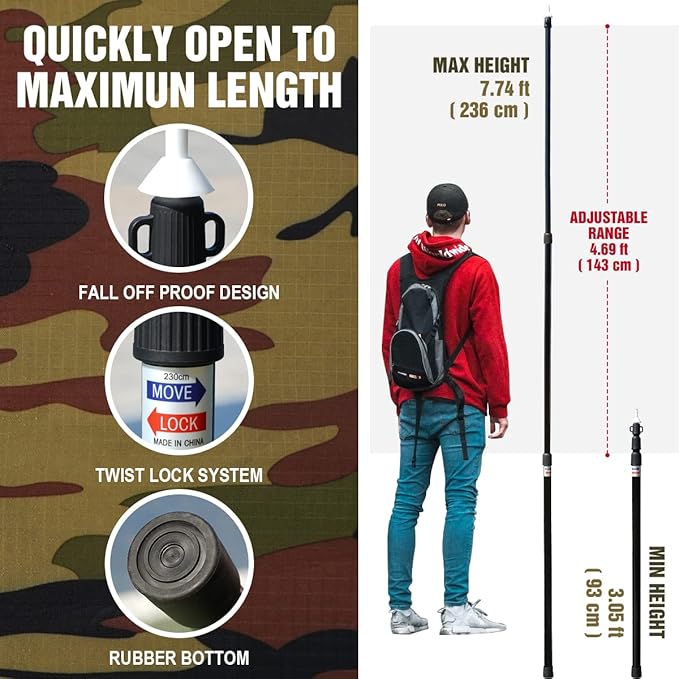 LYN Extra Large Zipper Reusable Survival Emergency Shelter Tent,Thermal Waterproof Fireproof Lightweight Bugout, with ParacordâStake for Camping,First Aid,Hiking&Bushcraft