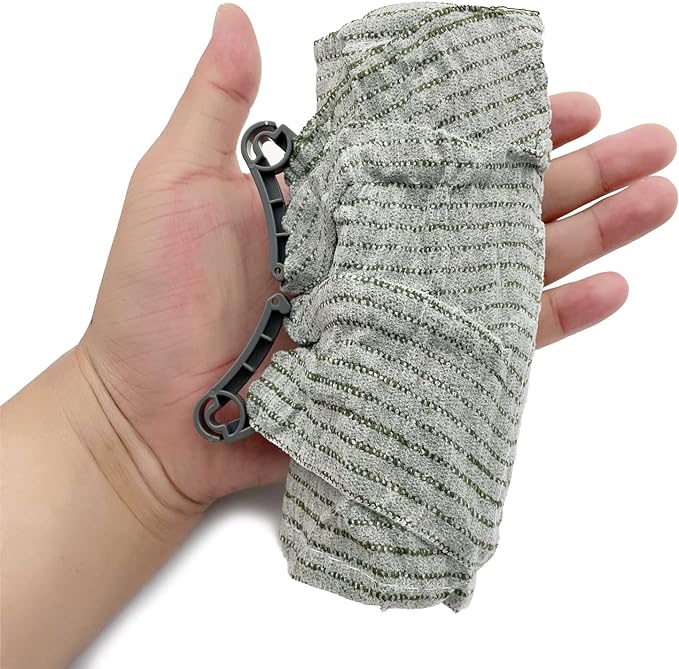Israeli Emergency Bandage 4 Inch, Vacuum Sealed Medical Compression Bandage,Trauma Wound Dressing, Self-Adhesive Combat Tactical First Aid Kit (4 Inch 4 Pcs)