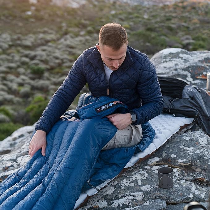 Naturehike Ultralight Backpacking Down Sleeping Bag for Adults, 650 Fill Power Sleeping Bag for 42/52℉, 20oz Compact Lightweight Sleeping Bags for Hiking Camping 3 Seasons