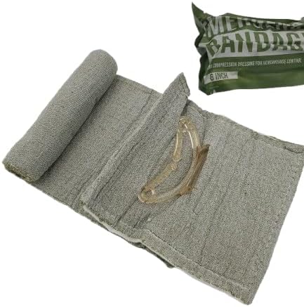 CareTac 6" Israeli-Style Emergency Trauma Compression Bandage – Elastic Pressure Wound Dressing, Sterile & Vacuum-Sealed for Bleed Control, Combat, Tactical First Aid Kit, Medical IFAK, & Military 2pk