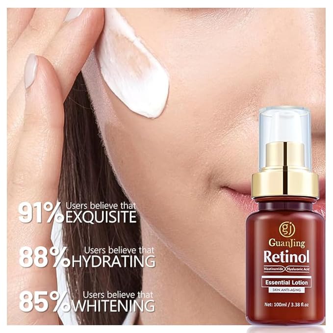 Retinol Skin Care Set, Stocking Stuffers for Women & Girls Gifts Facial Care Kit, Pamper Gifts For Teenage Girls Skincare Set For Glow& Moisturiser, Cleanser,Serum,Lotion,Eye Cream(4pcs)