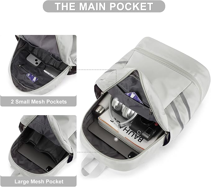 coofay Small Gym Backpack For Women Waterproof Backpack With Shoe Compartment Lightweight Travel Backpack Workout Sports Backpack Small Gym Bag