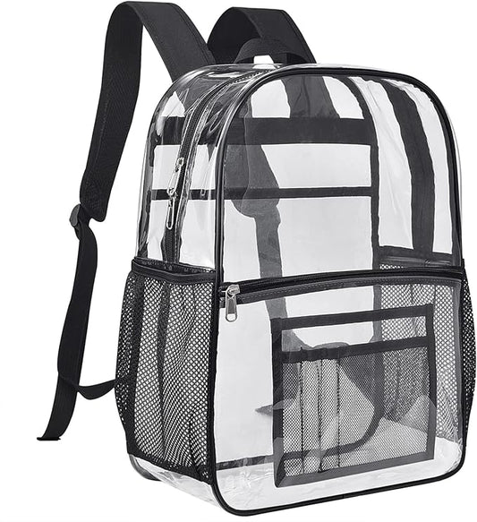 USPECLARE Clear Backpack for Stadium Approved 12×6×12, Water proof Clear Bag for Stadium Events and Concert Work Sport Event