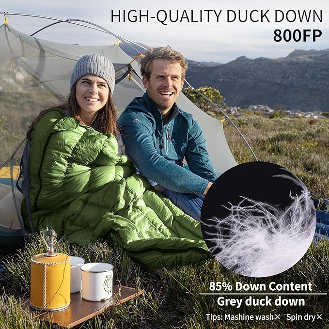 Naturehike Ultralight Backpacking Down Sleeping Bag for Adults, 650 Fill Power Sleeping Bag for 42/52℉, 20oz Compact Lightweight Sleeping Bags for Hiking Camping 3 Seasons